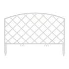 Ограждение декоративное, 35×220 см, 5 секций, пластик, белое, ROMANIKA, Greengo - Фото 7