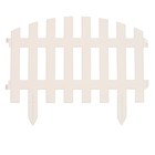Ограждение декоративное, 35×210 см, 5 секций, пластик, белое, RENESSANS, Greengo - Фото 8