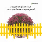 Ограждение декоративное, 35×210 см, 5 секций, пластик, жёлтое, RENESSANS, Greengo - Фото 6