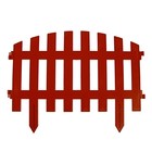 Ограждение декоративное, 35×210 см, 5 секций, пластик, терракотовое, RENESSANS, Greengo - Фото 8