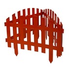 Ограждение декоративное, 35×210 см, 5 секций, пластик, терракотовое, RENESSANS, Greengo - Фото 9