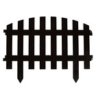 Ограждение декоративное, 35×210 см, 5 секций, пластик, коричневое, RENESSANS, Greengo - Фото 8