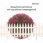Ограждение декоративное, 35×210 см, 5 секций, пластик, белое, GOTIKA, Greengo - Фото 6