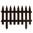 Ограждение декоративное, 35×210 см, 5 секций, пластик, коричневое, GOTIKA, Greengo - Фото 8