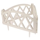 Ограждение декоративное, 35×232 см, 4 секции, пластик, белое, MODERN, Greengo - Фото 9