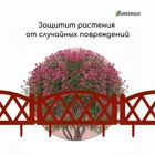 Ограждение декоративное, 35×232 см, 4 секции, пластик, терракотовое, MODERN, Greengo - Фото 6