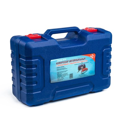 Компрессор автомобильный Торнадо АС-625ма, двухпоршневой, с инструментами, 60 л/мин, 216 W, 12 В, 10 атм