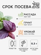 Семена Базилик «Лимонный», 0.3 г, среднеспелый, «Тимирязевский питомник» - Фото 2