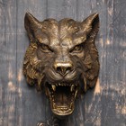 Подвесной декор "Голова Волка" бронза, 30см - Фото 2