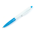 Ручка шариковая, автоматическая, корпус белый с синим держателем,стержень синий 0.5 мм - Фото 2