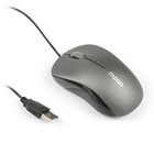 Мышь Rapoo N1130, проводная, оптическая, 1000 dpi, 3 кнопки, USB, серая - Фото 1
