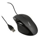 Мышь Rapoo N6200, проводная, оптическая, 1000 dpi, USB, серая - Фото 1