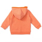 Толстовка для девочки, рост 98 см, цвет персиковый меланж 091-012-16 - Фото 2