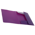 Папка на резинке А4 Erich Krause Classic, фиолетовая, корешок 5мм, толщина 400мкм, тиснение - песок - Фото 2