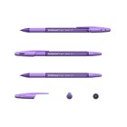 Набор ручек шариковых 3 штуки R-301 Violet Stick & Grip, узел 0.7 мм, чернила фиолетовые, резиновый упор, длина линии письма 2000 метров, европодвес - Фото 4