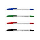 Набор ручек шариковых 4 цвета ErichKrause R-301 Classic Stick, узел 1.0 мм, чернила: синие, чёрные, красные, зелёные, длина линии письма 2000 метров, европодвес - Фото 2