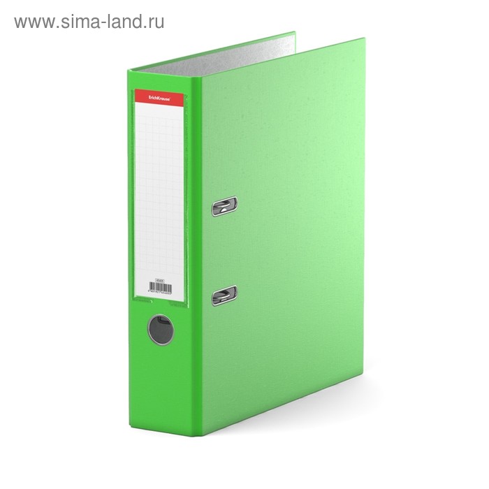 Папка-регистратор А4, 70 мм, Neon, разборный, зелёный, пластиковый карман, картон 2 мм, вместимость 450 листов - Фото 1