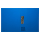 Папка с боковым зажимом A4 Erich Krause CLASSIC, синяя, корешок 17мм, толщина 500мкм, вместимость 100 листов - Фото 2