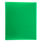 Папка на 4 кольцах А4, 35 мм Erich Krause Classic, зелёная, пластиковая, толщина 500мкм, тиснение - песок, вместимость до 200 листов - Фото 1