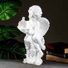 Фигура "Ангелочек с чашей" белый, 13х15х43см - Фото 4