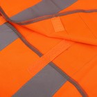 Жилет строительный, светоотражающий ТУНДРА, оранжевый, размер XXL, ГОСТ - Фото 2