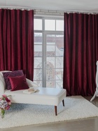 Штора портьерная «Этель», размер 170×270 см, цвет валенсия вишнёвый - Фото 3