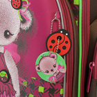 Рюкзак каркасный Hummingbird TK, 37 х 32 х 18 см, мешок, для девочки, «Мишка», коричневый/розовый - Фото 3