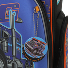 Рюкзак каркасный Hummingbird TK 37 х 32 х 18 см, мешок, для мальчика, «Грузовик», синий/чёрный - Фото 3