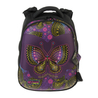 Рюкзак каркасный Hummingbird T 39 х 28 х 20 см, для девочки, «Бабочка», сиреневый/чёрный - Фото 1
