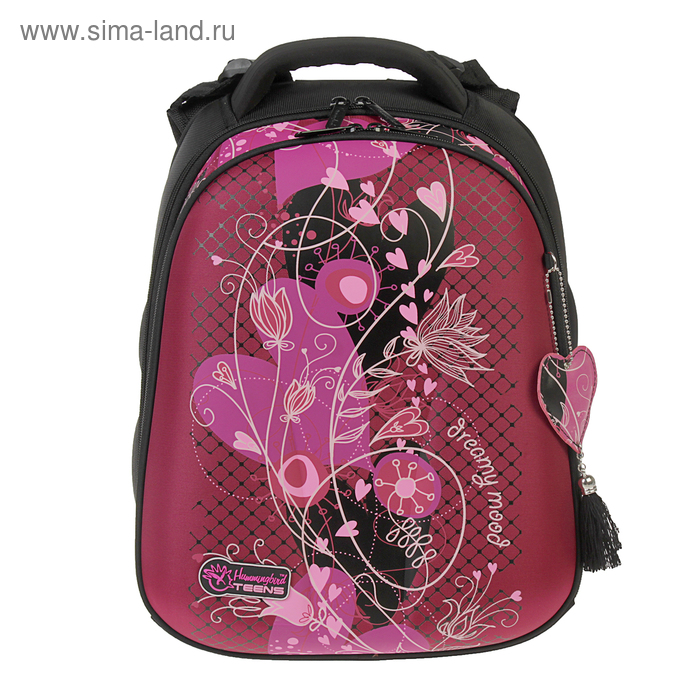 Рюкзак каркасный Hummingbird 39*28*20 для девочки, розовый 95Т - Фото 1