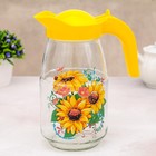 Набор питьевой «Подсолнух», стеклянный, 7 предметов: кувшин 1.5 л, стаканы 250 мл, 6 шт - Фото 2
