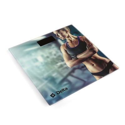 Весы напольные DELTA D-9222, электронные, до 150 кг, картинка "Фитнес"