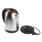 Чайник электрический DELTA DL-1330, металл, 2 л, 2000 Вт, серебристый - Фото 2