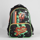 Рюкзак школьный, отдел на молнии, 4 наружных кармана, светоотражающий, цвет чёрный - Фото 2