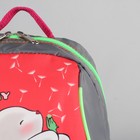 Рюкзак детский, отдел на молнии, цвет серый/розовый - Фото 4