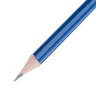 Карандаш чернографитный, H, корпус синий - Фото 3