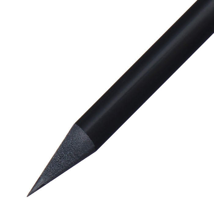 Набор карандашей чернографитных 72 штуки, НВ корпус черный заточенный со стразой