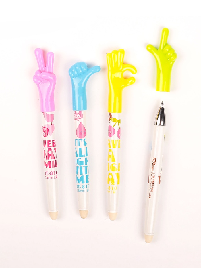 Стираемая ручка «Жест», шариковая, синий стержень, узел 0.8 мм, МИКС - Фото 1