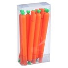 Ручка-прикол Calligrata «Морковка», чёрный стержень, гелевая (комплект 12 шт) - фото 68074509