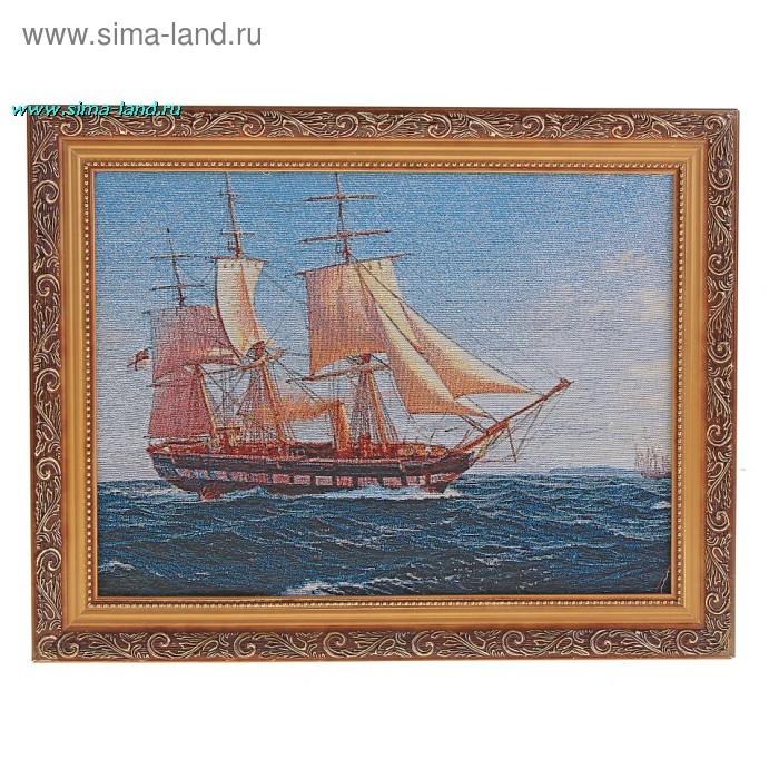 картина гобелен 30*40 см зол р FJ-075 яхта - Фото 1