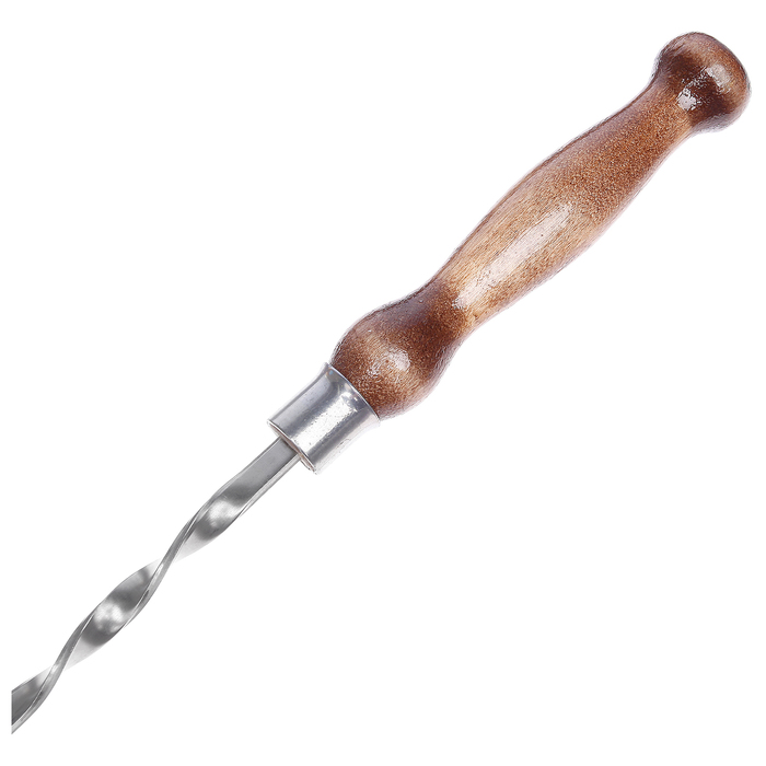 Шампур с деревянной лакированной ручкой, 70х10х3 см - фото 1911289104