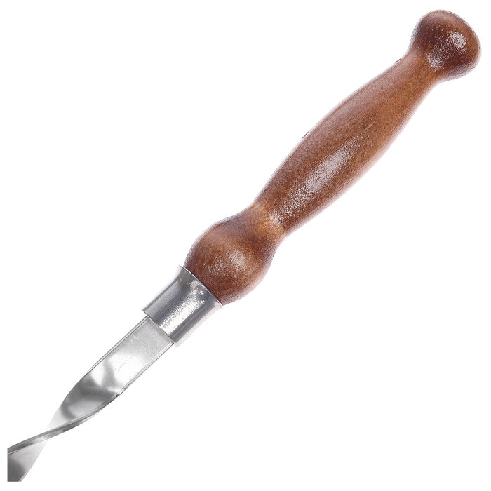 Шампур с деревянной лакированной ручкой, 70х15х3 см - фото 1911289106