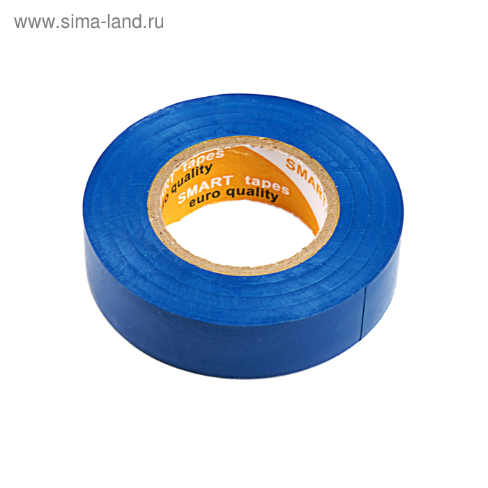 Изолента Smartline, ПВХ, 19 мм х 20 м, 150 мкм, синяя - Фото 1