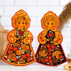 Доска разделочная «Девочка», 25×34 см, дерево, хохлома, МИКС - Фото 1