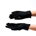 Перчатки нитриловые неопудренные, черные, размер L, 50 пар - Фото 3