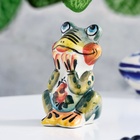 Фигурка фарфор гжель «Лягушка мечта», 7 см, цветная - Фото 3