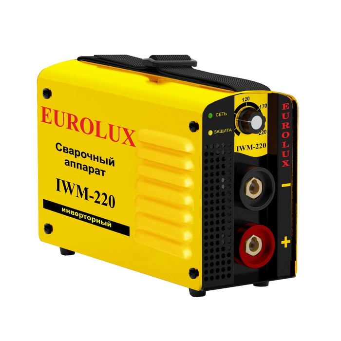 Сварочный аппарат инверторный Eurolux IWM220, 220 В, 10-220 А, IP21, дуга 28.8 В