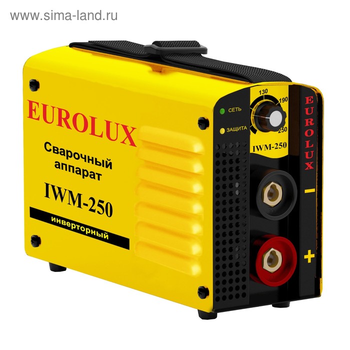Сварочный аппарат инверторный Eurolux IWM250, 220 В, 10-250 А, IP21, дуга 30 В, 1.6-6 мм - Фото 1