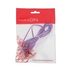 Наушники Luazon VBT 1.7, вакуумные, плоский провод, МИКС - фото 51294918