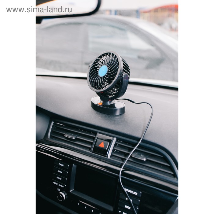 Вентилятор салона TORSO, 12 В, поворотный 360° - Фото 1